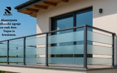 Aluminijaste balkonske ograje – Sodobna rešitev za varen in eleganten balkon!